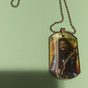 Bob Marley dog tag chain